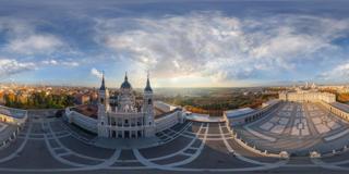 Madrid Spain_Almudena Cathedral and Royal Palace